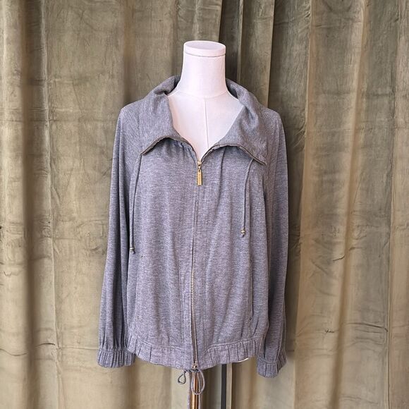 St. John SPA Gray Women's zipper jacket, M - Picture 8 of 10